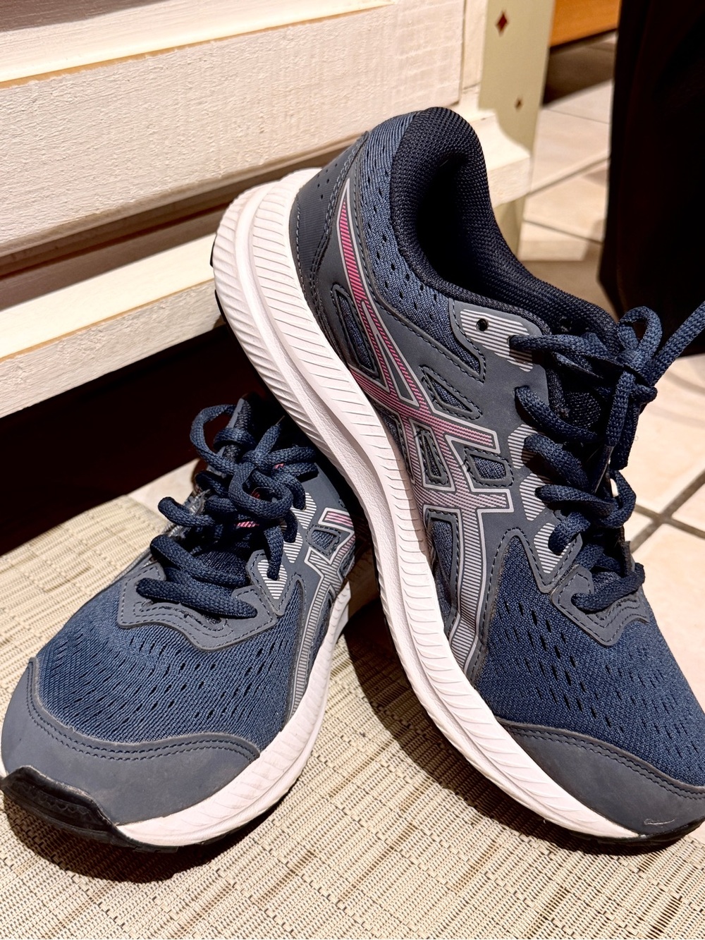 ASICS Gel Contend 8 Navy Athletic Running Shoes